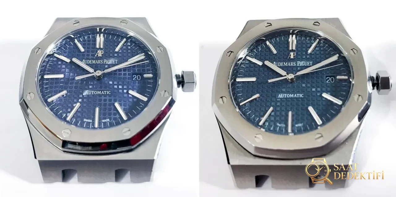 JF Factory Audemars Piguet ap15400 V5 versiyonu Royal Oak ile OM Factory karşılaştırması: hangi replika saat daha iyi yapılmış? - Tepe Koruması ve Ayar Fonksiyonu