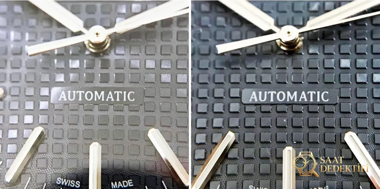 JF Factory Audemars Piguet ap15400 V5 versiyonu Royal Oak ile OM Factory karşılaştırması: hangi replika saat daha iyi yapılmış? - Toka İçi Mikro Ayar Mekanizması