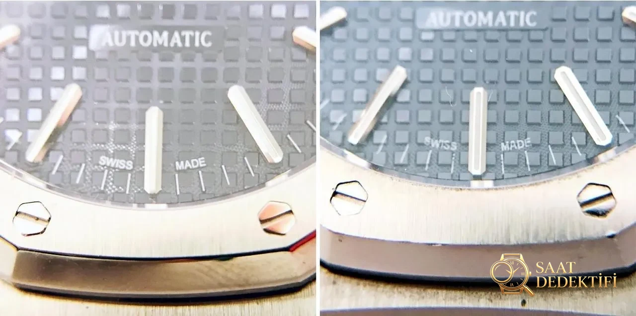 JF Factory Audemars Piguet ap15400 V5 versiyonu Royal Oak ile OM Factory karşılaştırması: hangi replika saat daha iyi yapılmış? - Kadran İbreleri ve Saniye Akışı