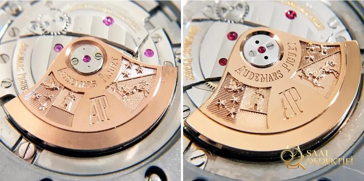 JF Factory Audemars Piguet ap15400 V5 versiyonu Royal Oak ile OM Factory karşılaştırması: hangi replika saat daha iyi yapılmış? - Dalgıç Kilit Uzatması ve Toka Güvenliği