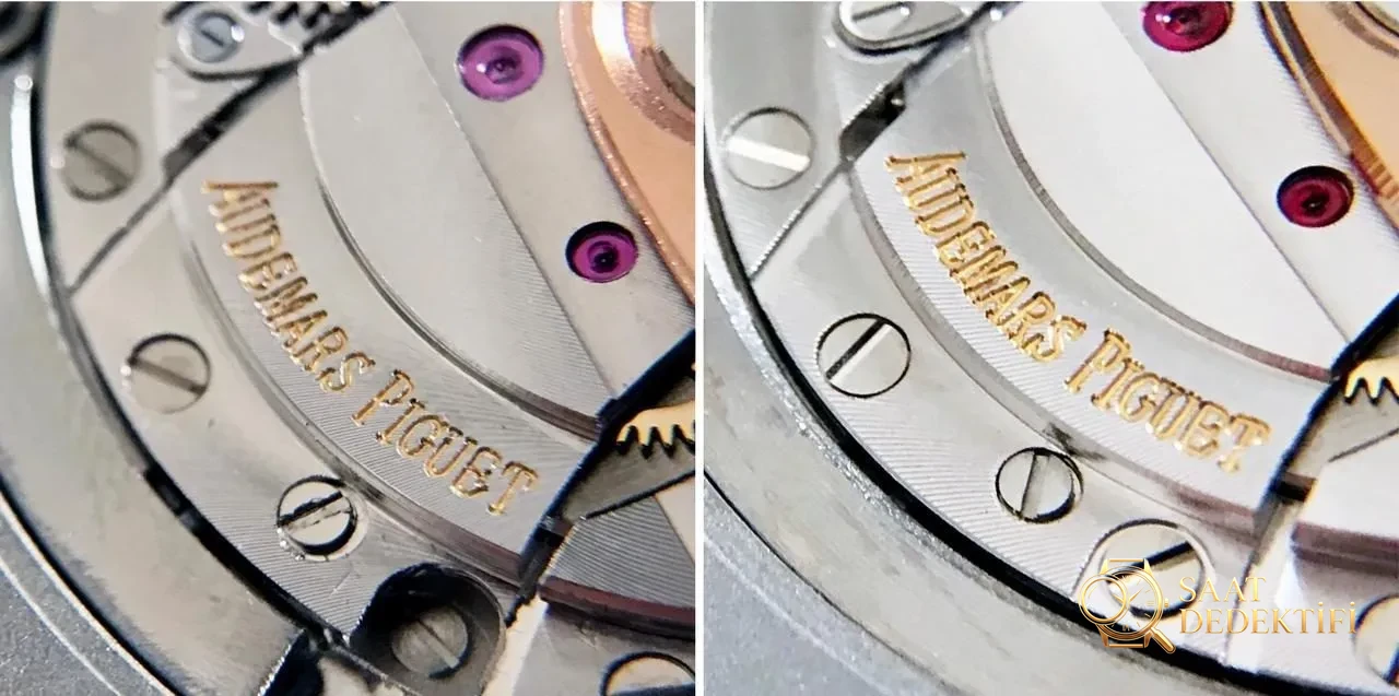 JF Factory Audemars Piguet ap15400 V5 versiyonu Royal Oak ile OM Factory karşılaştırması: hangi replika saat daha iyi yapılmış? - Safir Kristal Cam Eğimi ve Yansıması
