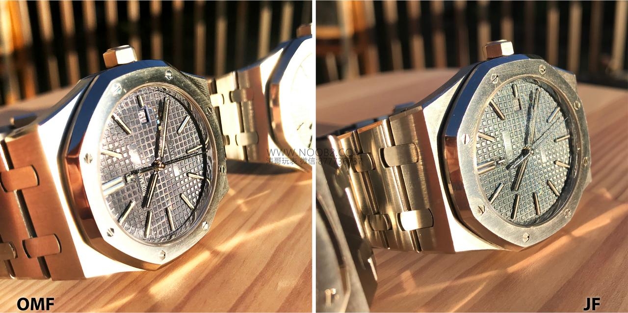 JF Factory Audemars Piguet ap15400 V5 versiyonu Royal Oak ile OM Factory karşılaştırması: hangi replika saat daha iyi yapılmış? — 36. fotoğraf
