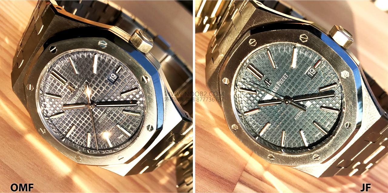 JF Factory Audemars Piguet ap15400 V5 versiyonu Royal Oak ile OM Factory karşılaştırması: hangi replika saat daha iyi yapılmış? — 38. fotoğraf