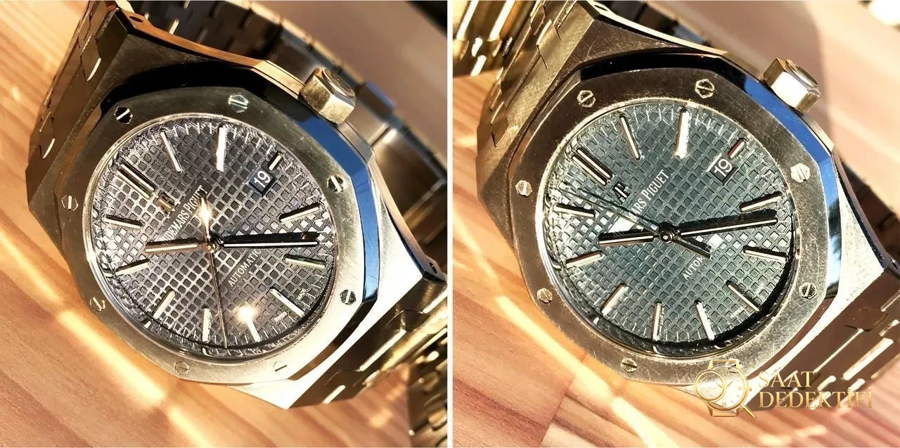 JF Factory Audemars Piguet ap15400 V5 versiyonu Royal Oak ile OM Factory karşılaştırması: hangi replika saat daha iyi yapılmış? - Kasa Köşe Kesimleri ve Pah Kırma Hatları