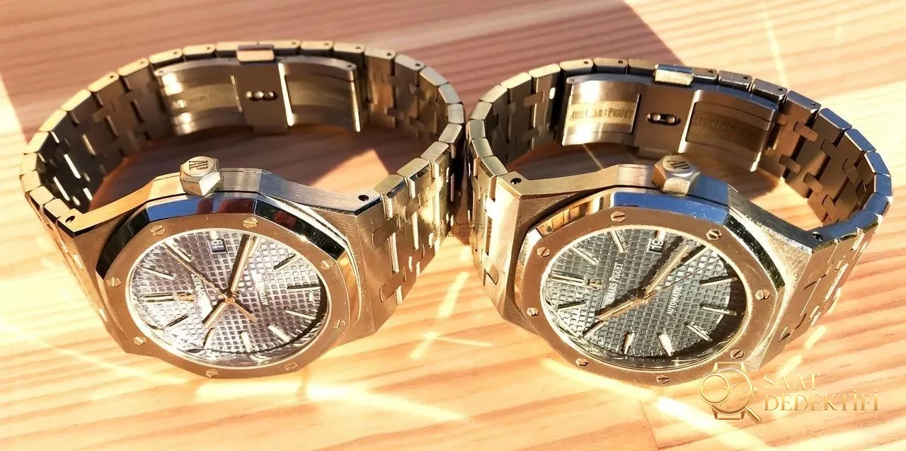 JF Factory Audemars Piguet ap15400 V5 versiyonu Royal Oak ile OM Factory karşılaştırması: hangi replika saat daha iyi yapılmış? - Klips Yaylı Kilit Emniyeti
