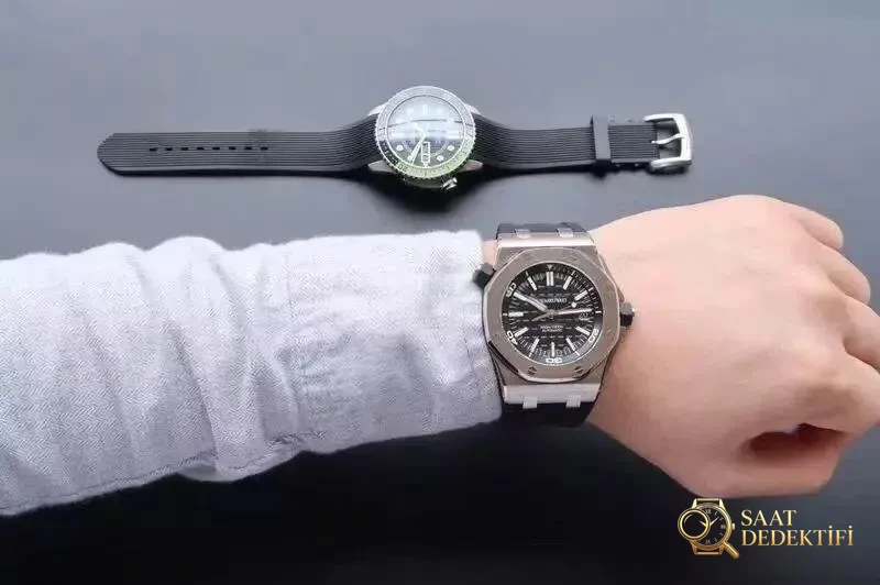 JF Factory Audemars Piguet Royal Oak ap15703 V9s dalış saatinde neler geliştirildi? - Arka Kapak ve Mekanizma Detayı