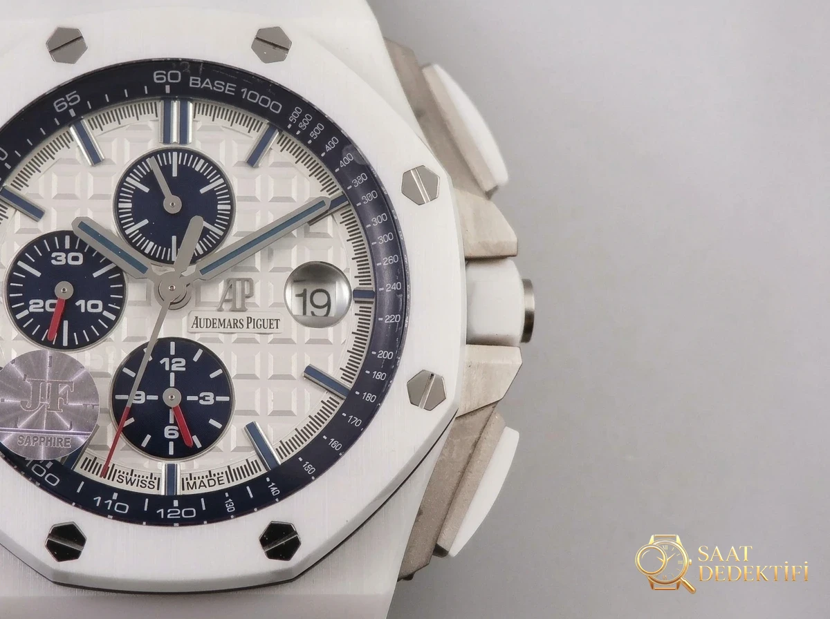 JF Factory Audemars Piguet Royal Oak Offshore 26402 Beyaz Seramik Kronograf Kullanım Kılavuzu - Bilezik, Toka ve Klips Mekanizması