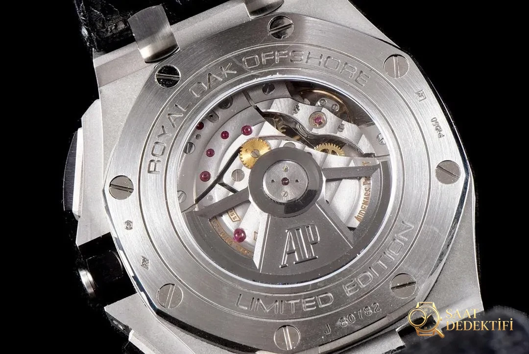 JF Factory Audemars Piguet Royal Oak Offshore series AP26412 replica watch review - Mechanism Mainspring and Balance Detail
