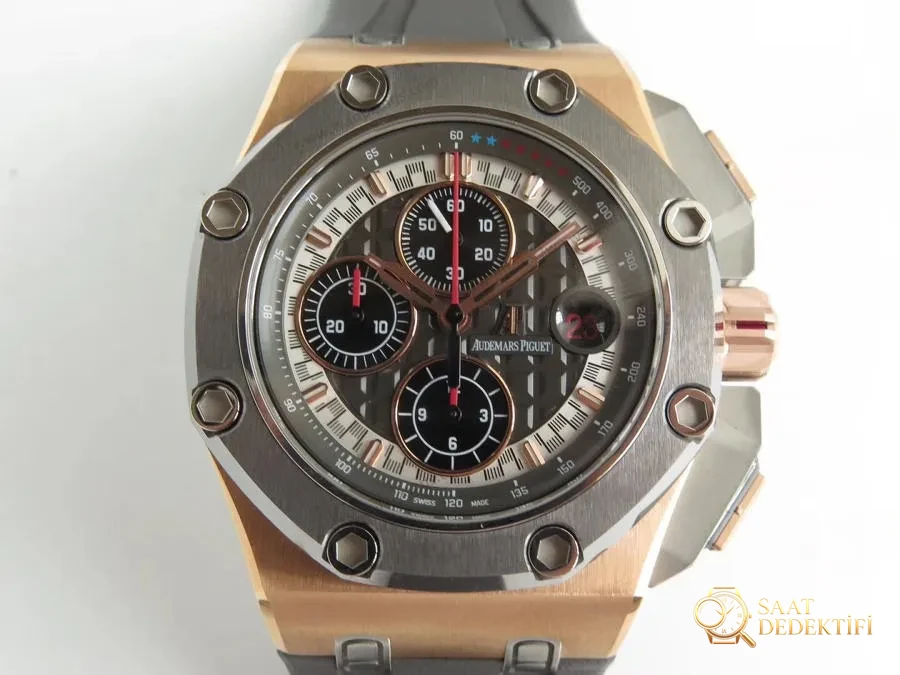JF Factory Audemars Piguet Schumacher Royal Oak Offshore Serisi V8 Versiyonu 26568OM Kol Saati - Bilezik, Toka ve Klips Mekanizması