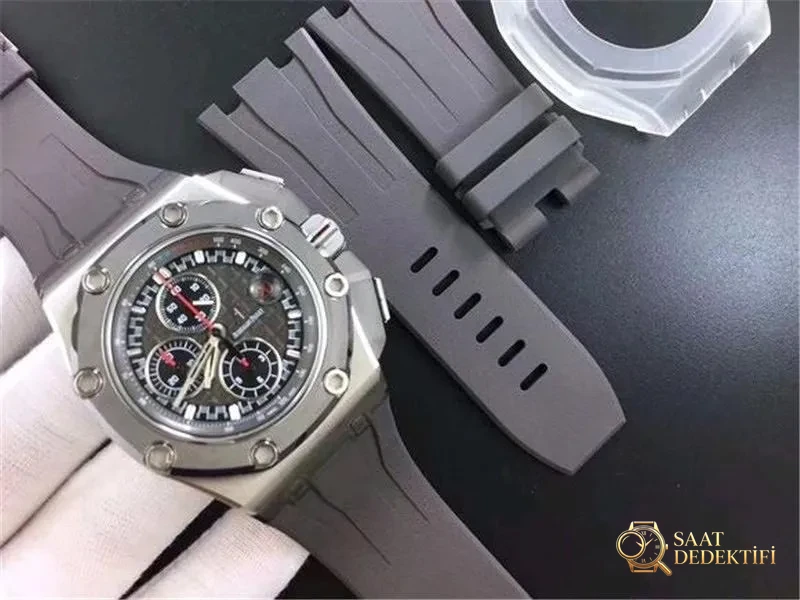 JF Factory Audemars Piguet Schumacher V8 Versiyon Titanyum Kronograf Saat İncelemesi - Klips Kilidi ve Lazer Damgalar