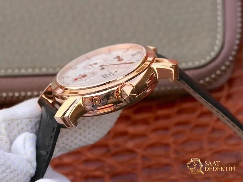 k11 Vacheron Constantin VC Malte 42005 iki zaman dilimli replika saat nasıl? - Klips Kilidi ve Lazer Damgalar