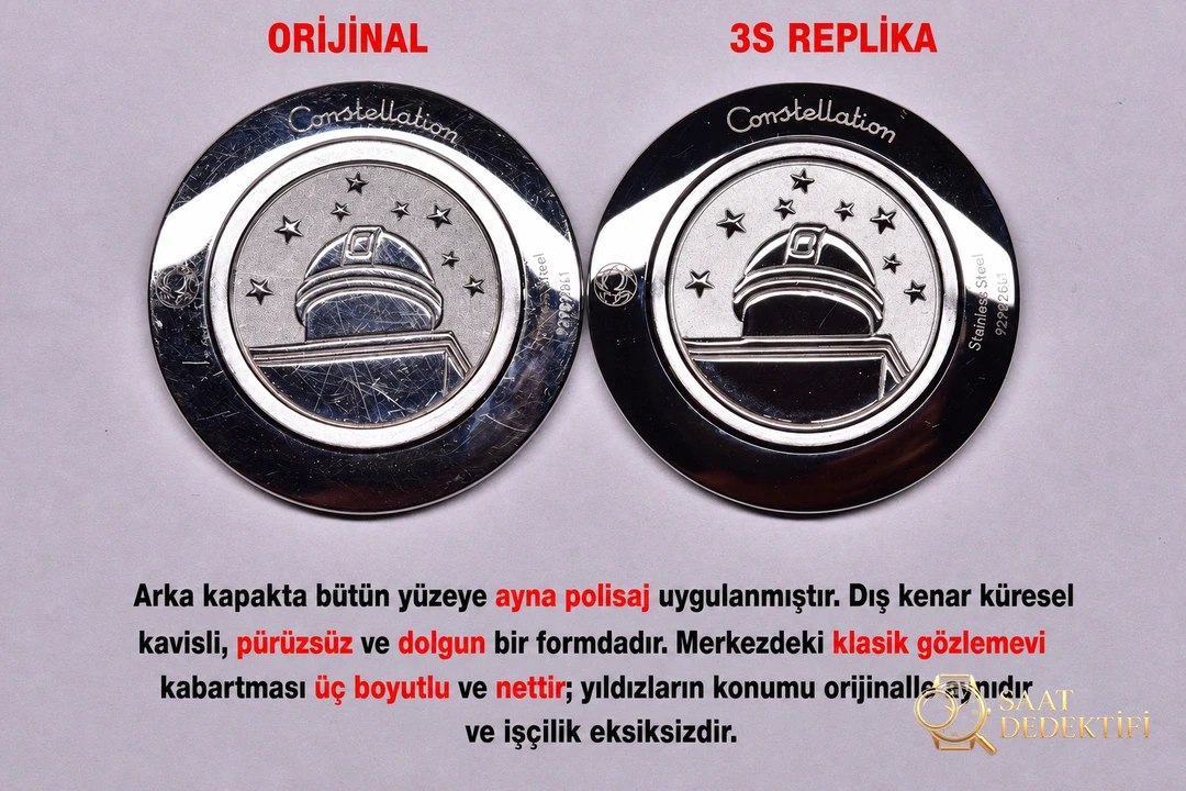 Сравнительный обзор: женские часы 3S [28 мм] OMEGA Constellation series 131.10.28.60.55.001 со стальным браслетом - обзор корпуса и заводной головки
