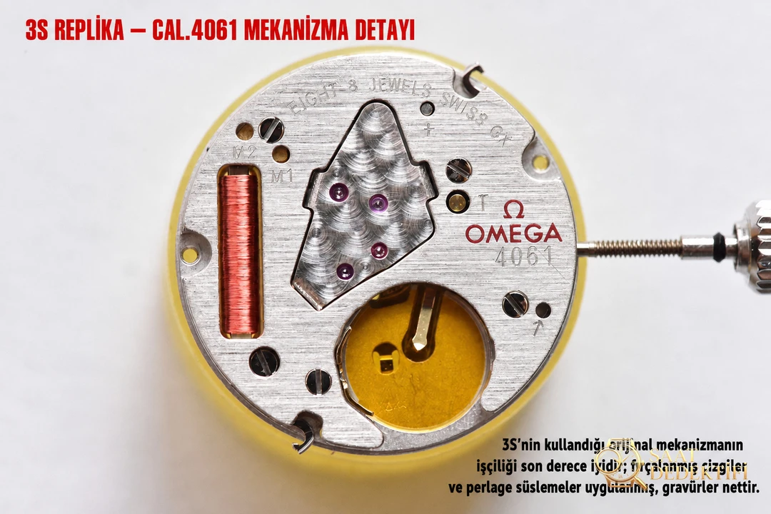 Karşılaştırmalı inceleme: 3S Factory Butterfly Dance serisi OMEGA De Ville 424.12.33.60.52.001 kol saati - Makro Kadran ve İndeks İşçiliği