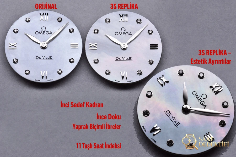 Karşılaştırmalı inceleme: 3S Factory OMEGA De Ville Serisi 424.13.27.60.55.001 Kol Saati (Dewdrop) - Bilekte Duruş ve Kasa Orantısı