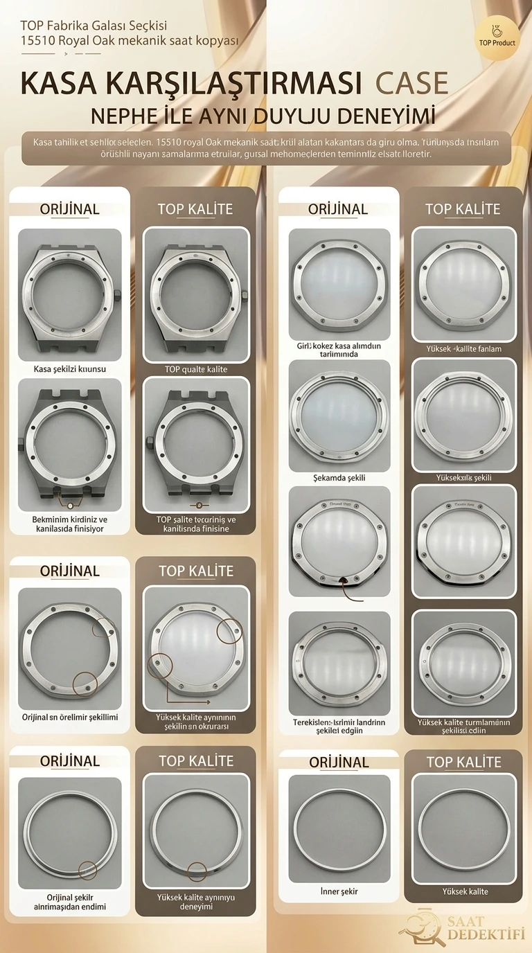 Karşılaştırmalı İnceleme: AP Royal Oak 15510 SS TOP - Kasa Profili ve Kurma Kolu İncelemesi