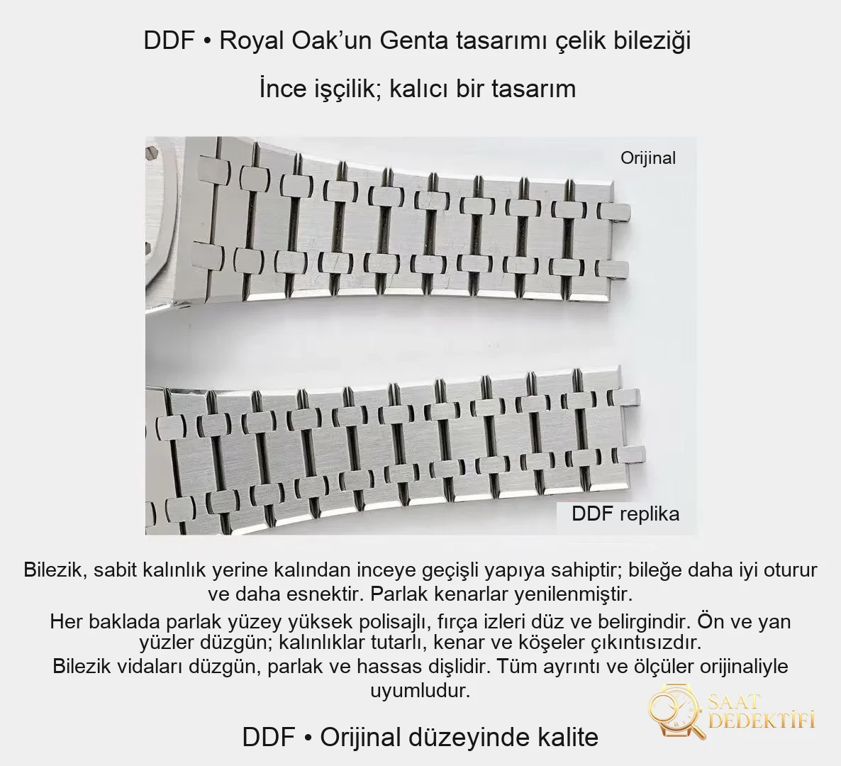 Karşılaştırmalı İnceleme: AP Royal Oak 15510 SS TOP - Makro Kadran ve İndeks İşçiliği