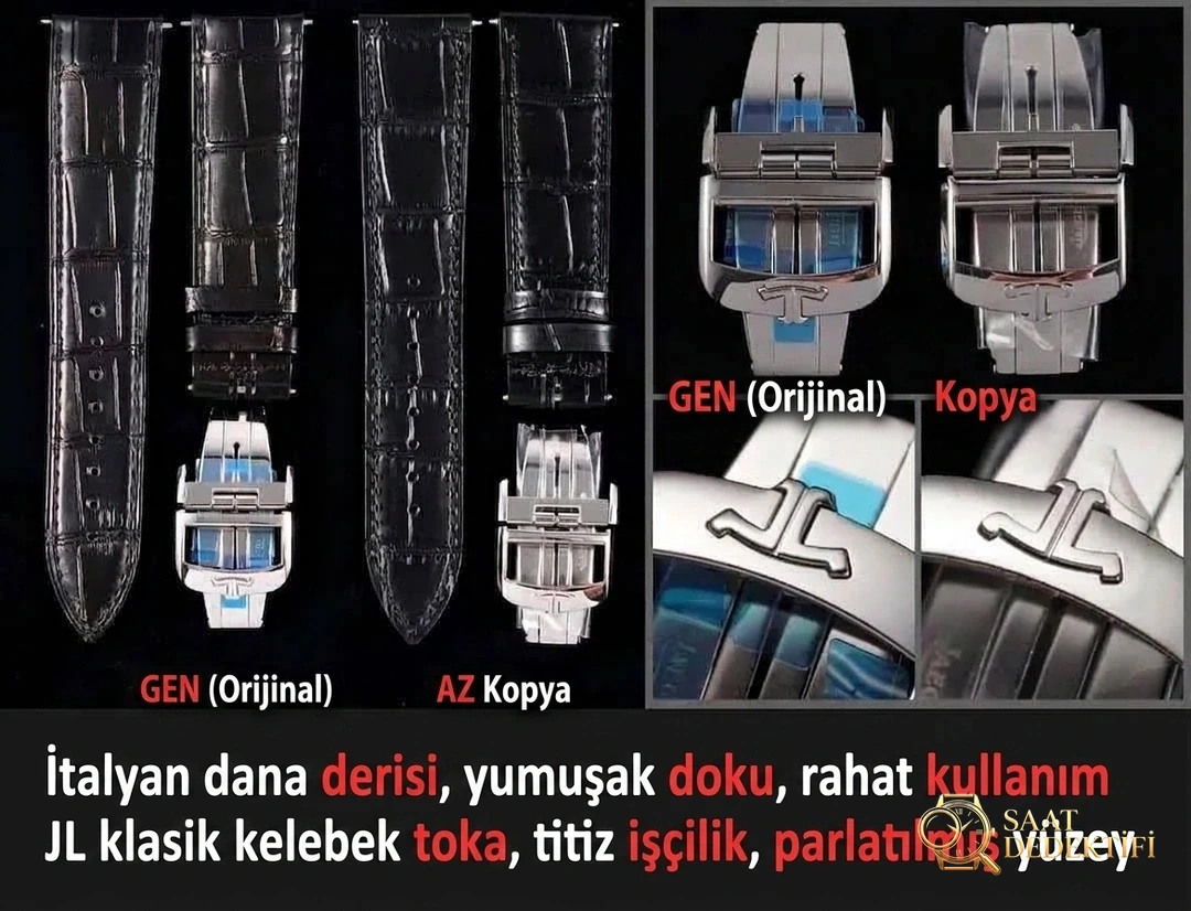 Karşılaştırmalı inceleme: AZ Factory JL Jaeger-LeCoultre Master serisi 1378420 kol saati (Palyaço) - Makro Kadran ve İndeks İşçiliği