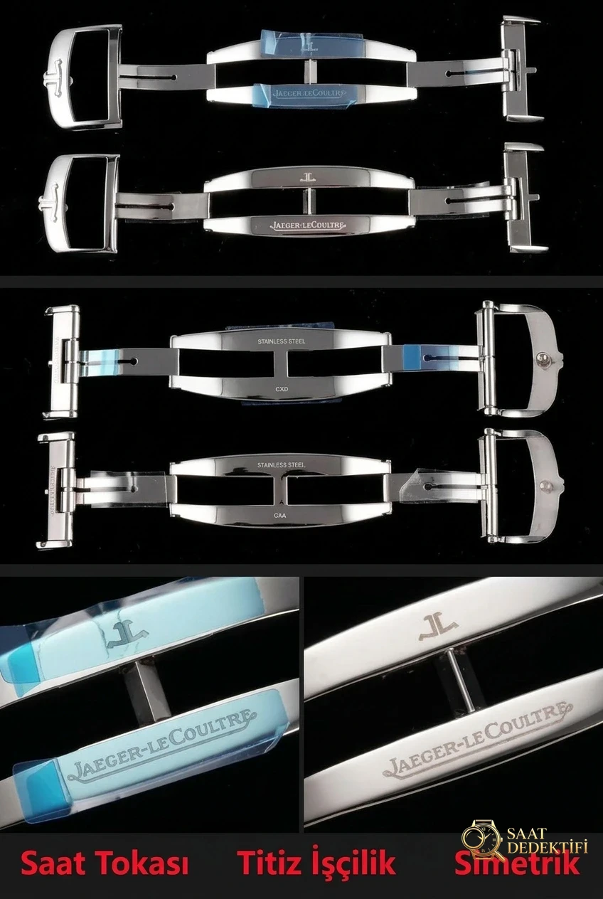 Karşılaştırmalı inceleme: AZ Factory JL Jaeger-LeCoultre Master serisi 1378420 kol saati (Palyaço) - Klips Kilidi ve Lazer Damgalar