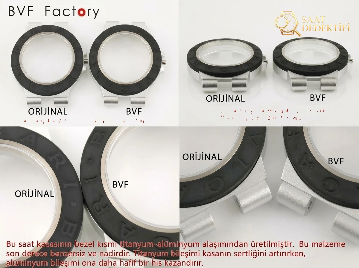 Karşılaştırmalı inceleme: BV Factory Bvlgari∙BVLGARI Serisi 103539 Kol Saati - Makro Kadran ve İndeks İşçiliği