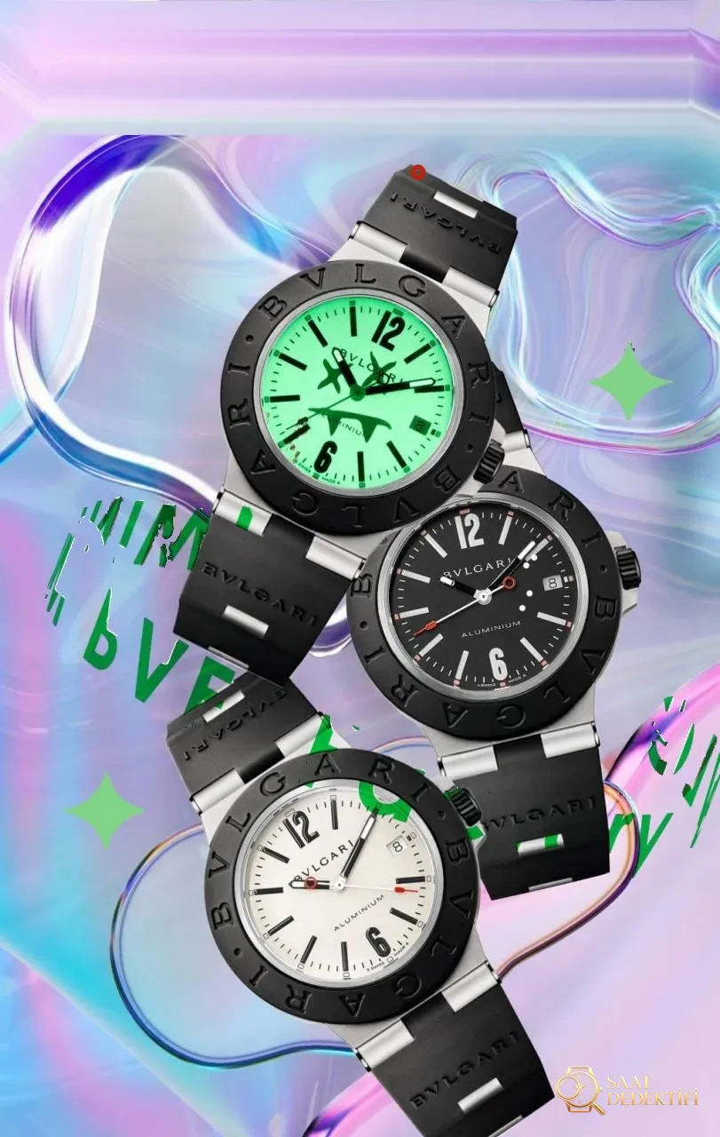 Karşılaştırmalı inceleme: BV Factory Bvlgari∙BVLGARI Serisi 103539 Kol Saati - Fosfor ve Super-LumiNova Gece Görünümü