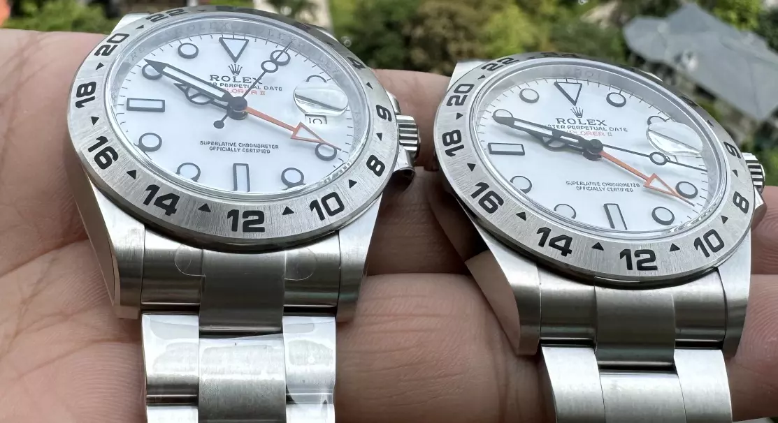 Karşılaştırmalı inceleme: Clean [42 mm] Rolex Explorer serisi M226570 — 13. fotoğraf