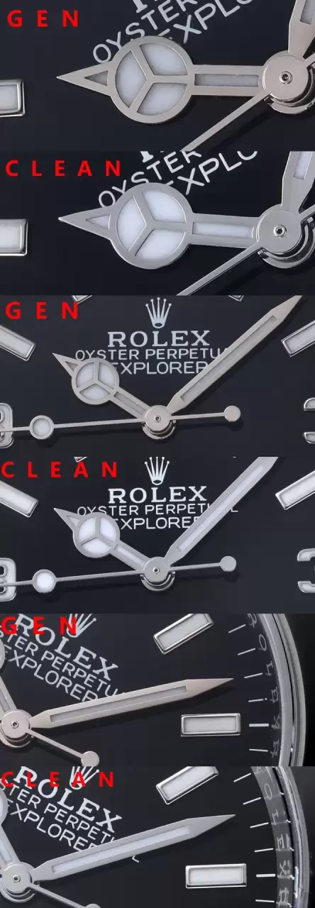 Karşılaştırmalı inceleme: Clean [36 mm] Rolex Explorer serisi m124270-0001 kol saati — 4. fotoğraf