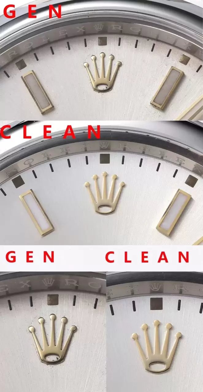 Karşılaştırmalı inceleme: Clean [41 mm] Rolex Oyster Perpetual serisi m124300-0001 kol saati — 4. fotoğraf