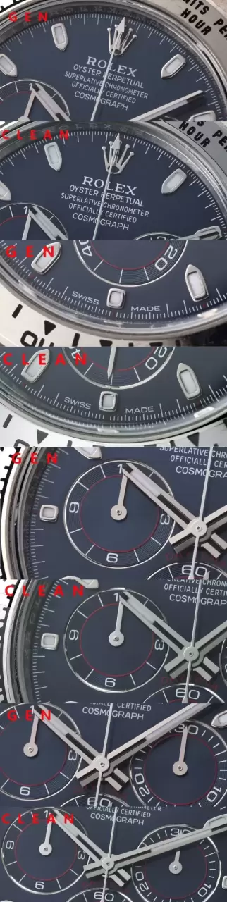 Karşılaştırmalı inceleme: Clean Rolex Cosmograph Daytona 116509-0071 — 7. fotoğraf