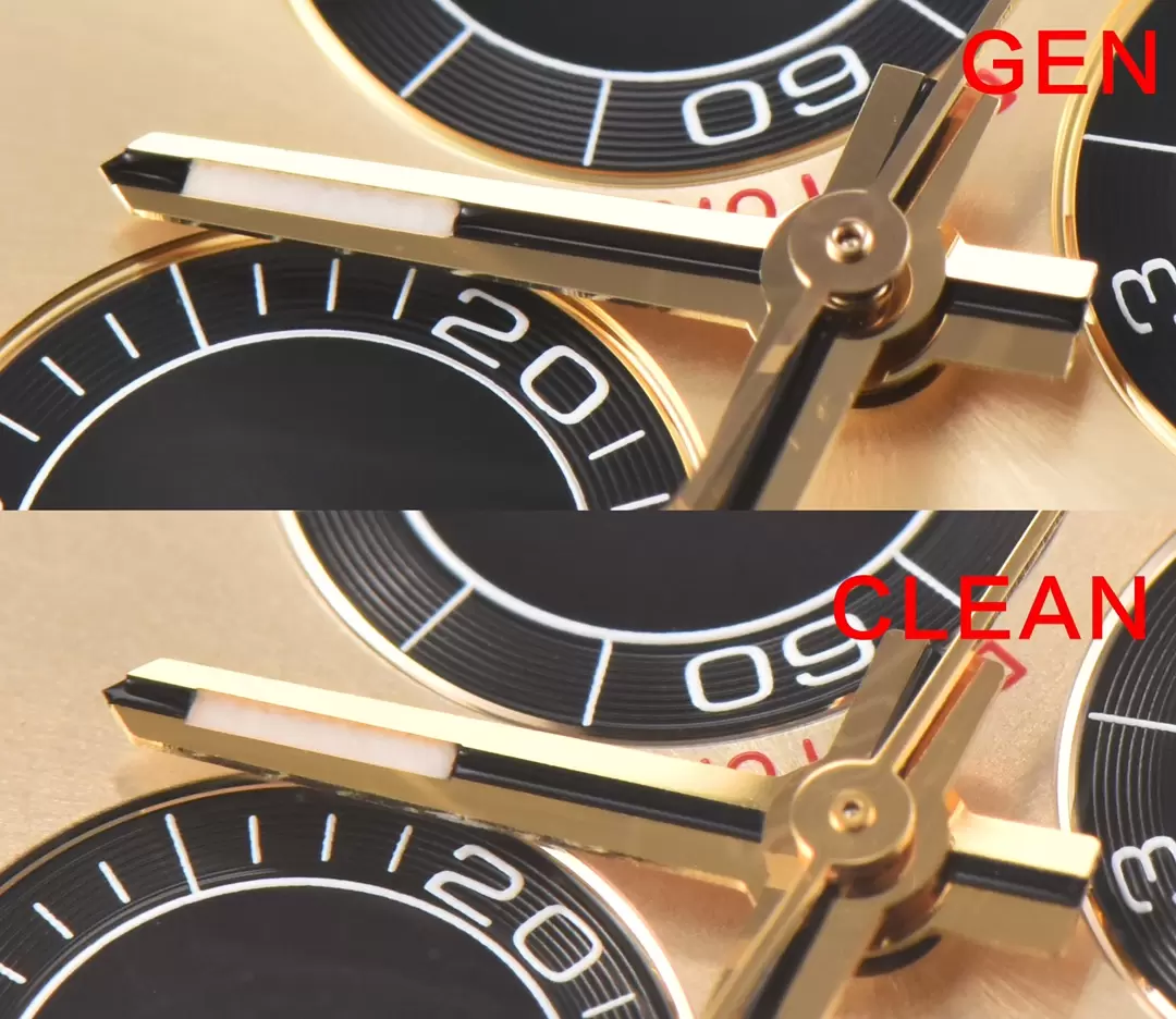 Karşılaştırmalı inceleme: Clean Rolex Cosmograph Daytona M116518ln-0048 kol saati (Shawn Yue) — 5. fotoğraf