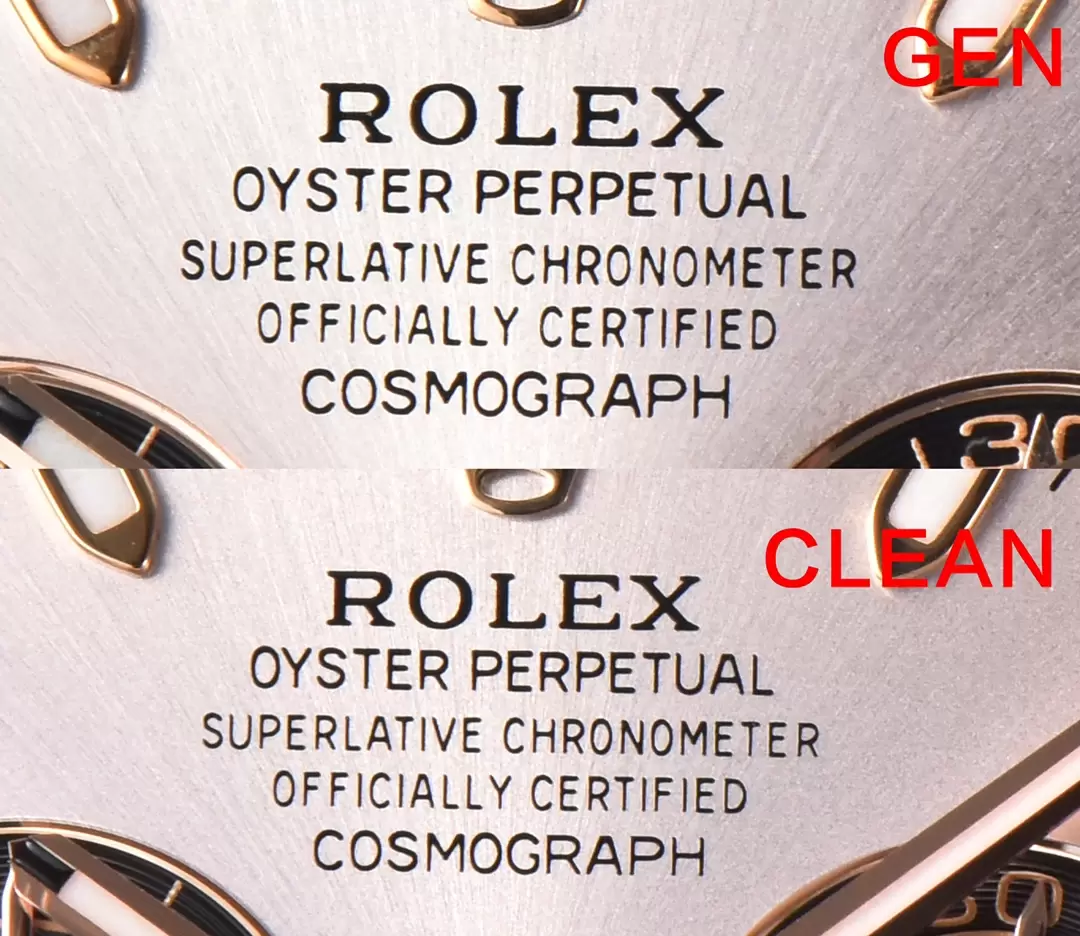 Karşılaştırmalı inceleme: Clean Rolex Cosmograph Daytona serisi 116515ln-0059 kol saati — 3. fotoğraf