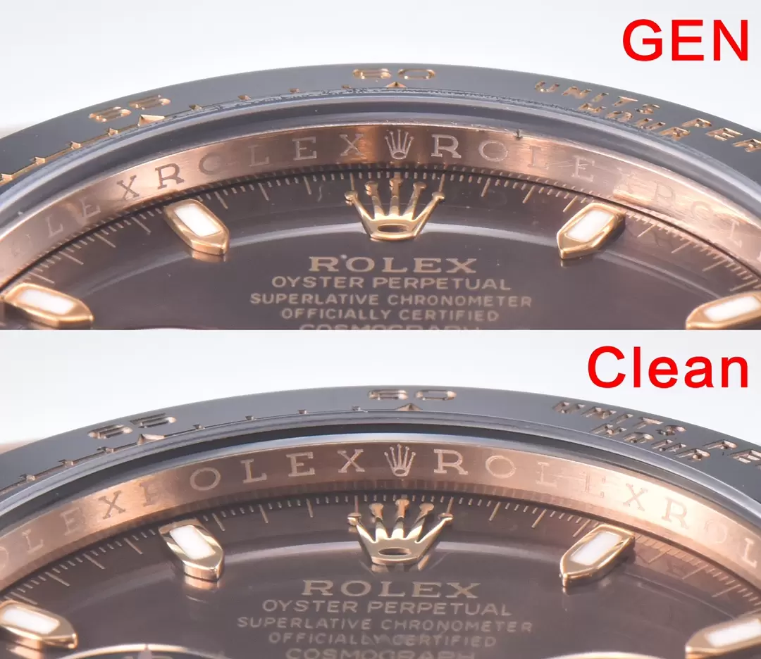 Karşılaştırmalı inceleme: Clean Rolex Cosmograph Daytona serisi M116515 kol saati — 2. fotoğraf