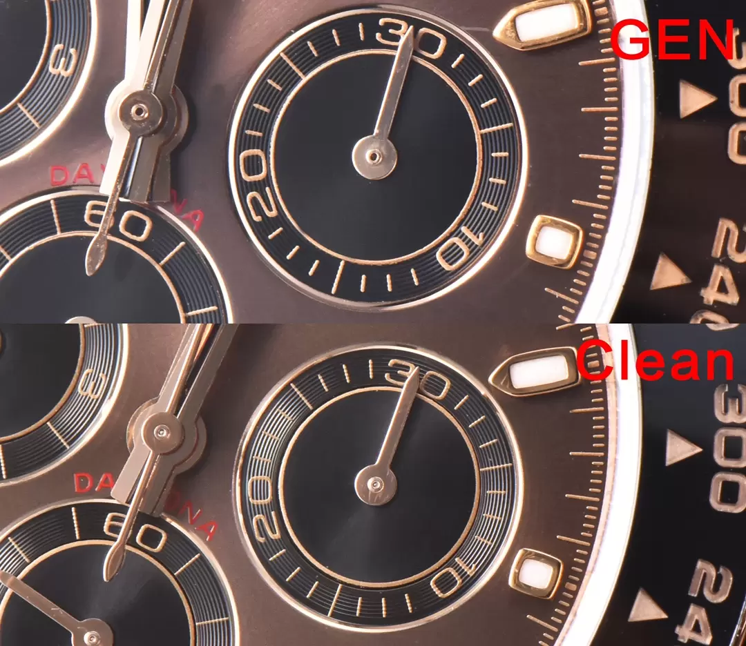 Karşılaştırmalı inceleme: Clean Rolex Cosmograph Daytona serisi M116515 kol saati — 5. fotoğraf