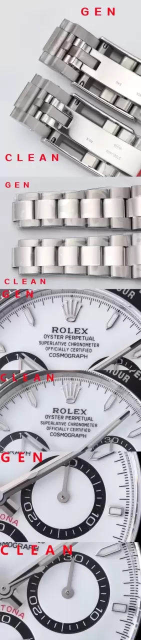 Karşılaştırmalı inceleme: Clean Rolex Cosmograph Daytona m126500ln-0001 [Panda Daytona] — 4. fotoğraf
