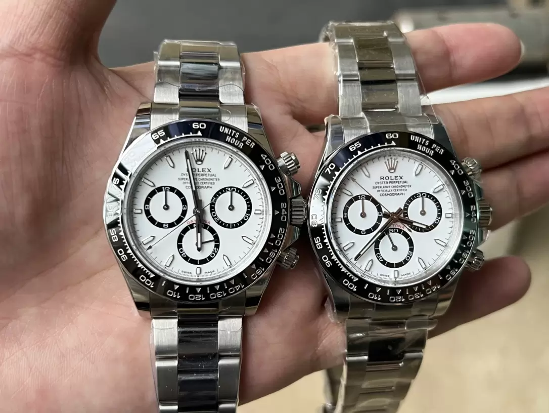 Karşılaştırmalı inceleme: Clean Rolex Cosmograph Daytona m126500ln-0001 [Panda Daytona] — 11. fotoğraf
