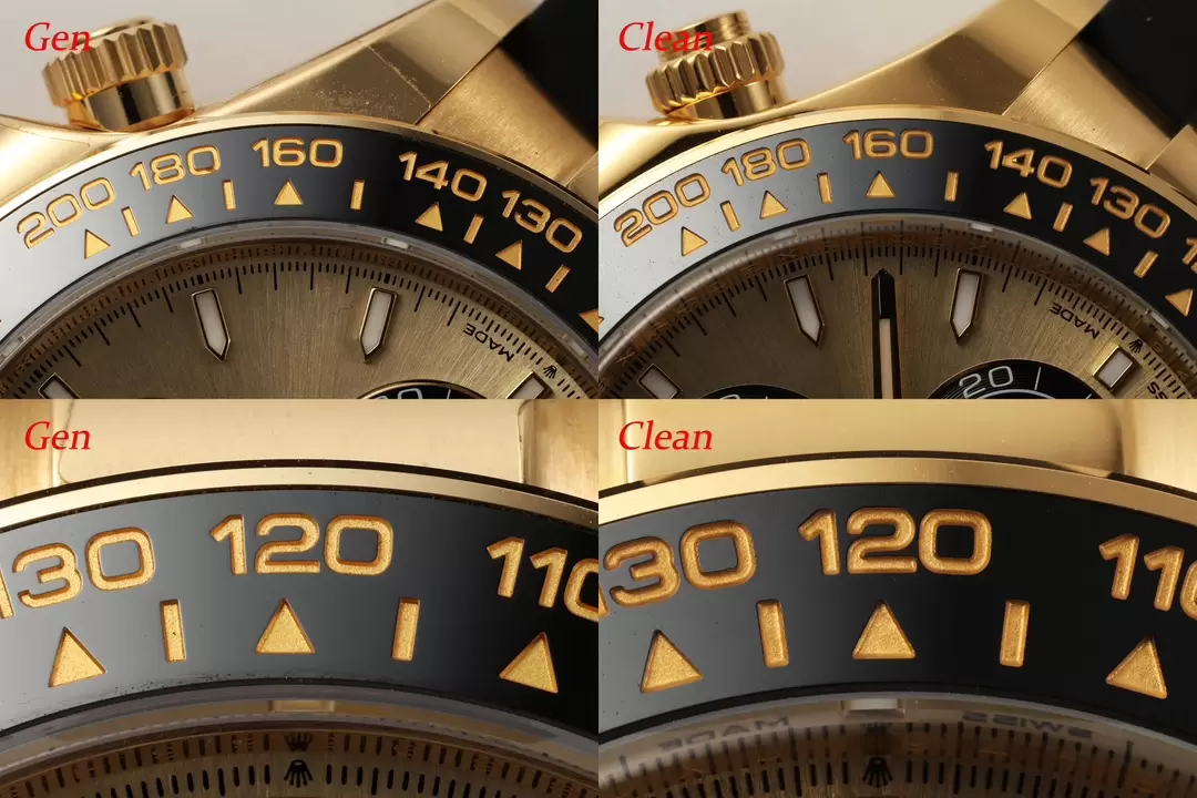 Karşılaştırmalı inceleme: Clean Rolex Cosmograph Daytona serisi m126518ln-0012 kol saati, Shawn Yue — 5. fotoğraf