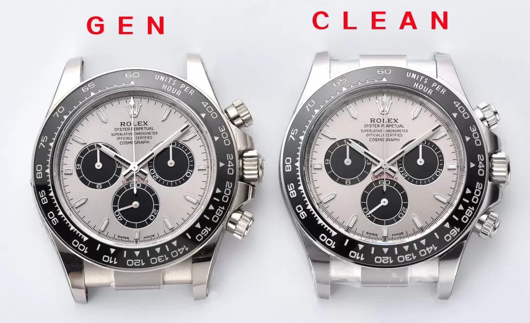 Karşılaştırmalı inceleme: Clean Rolex Cosmograph Daytona serisi m126519ln-0006 kol saati — 1. fotoğraf