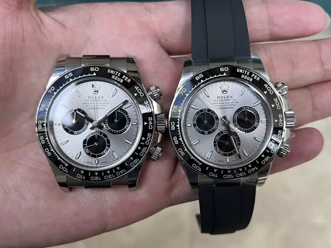 Karşılaştırmalı inceleme: Clean Rolex Cosmograph Daytona serisi m126519ln-0006 kol saati — 14. fotoğraf