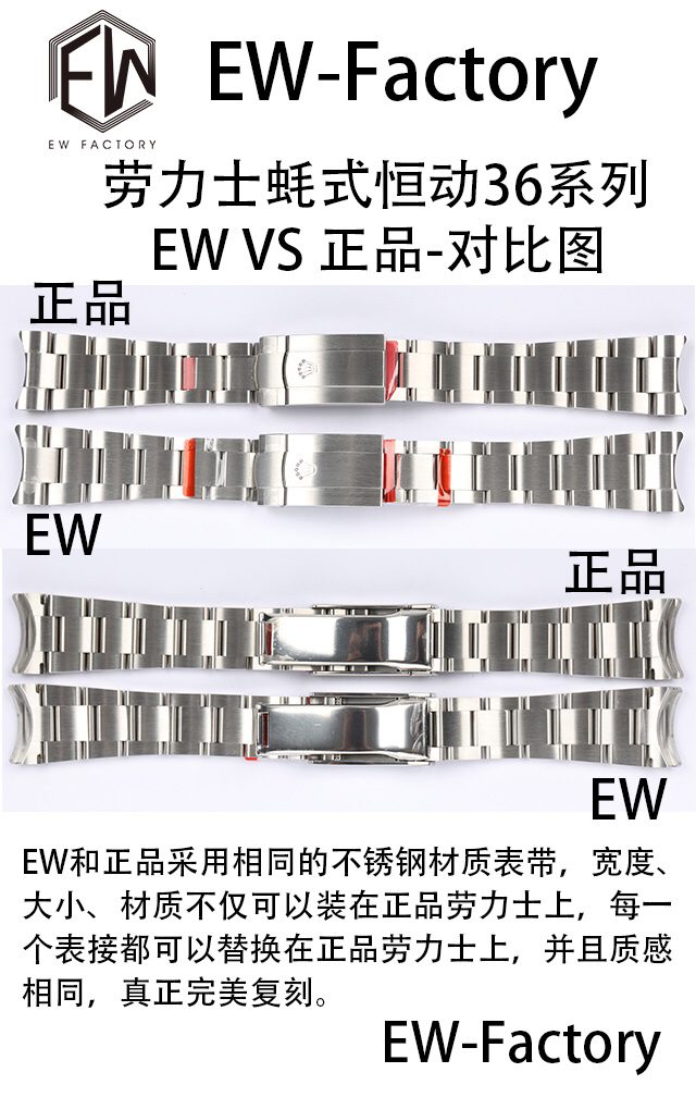 Karşılaştırmalı inceleme: EW Factory [36 mm]Rolex Oyster Perpetual serisi m126000-0006 saati — 8. fotoğraf