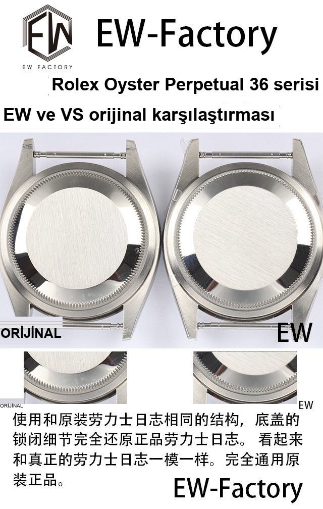 Karşılaştırmalı inceleme: EW Factory [36 mm]Rolex Oyster Perpetual serisi m126000-0006 saati — 10. fotoğraf