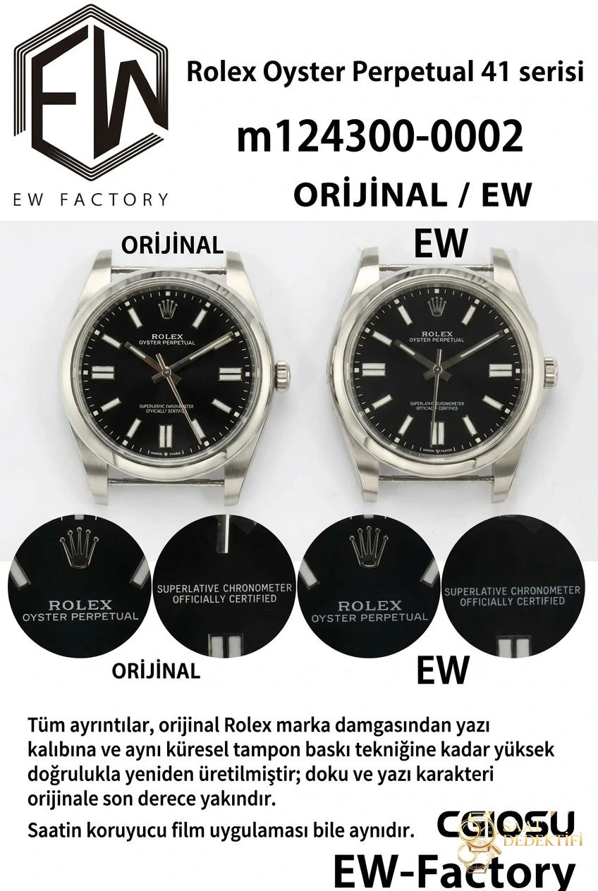 Rolex Oyster Perpetual M124300-0002 EW Factory İncelemesi - fotoğraf 3