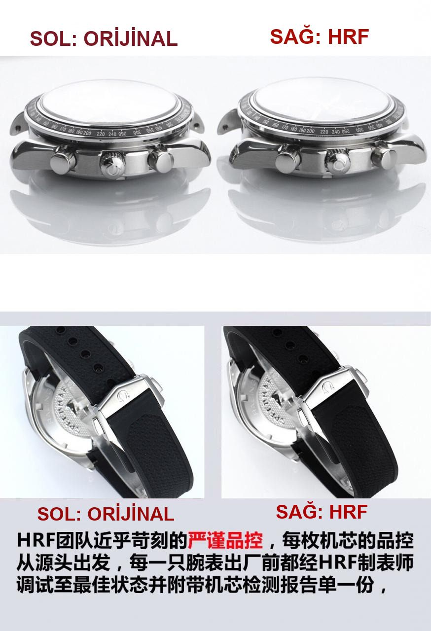Karşılaştırmalı inceleme: HR Factory OMEGA Speedmaster kronograf serisi 326.32.40.50.01.001 kol saati — 5. fotoğraf