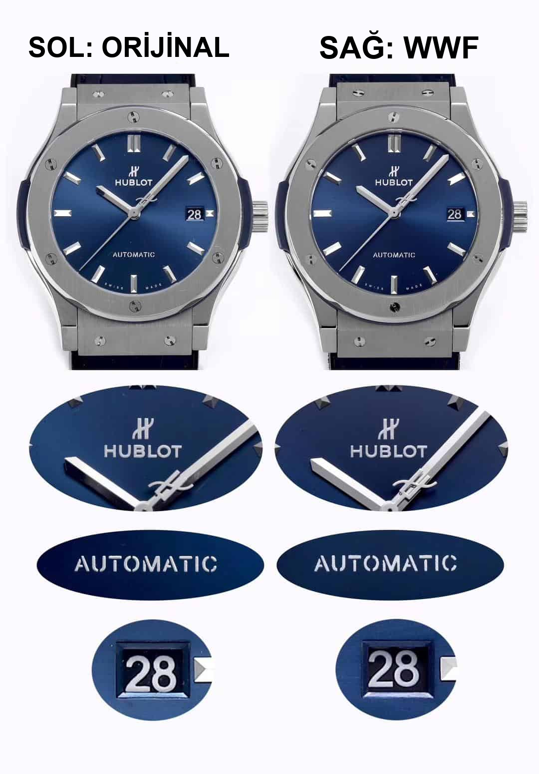 Karşılaştırmalı inceleme: Hublot Classic Fusion serisi 511.NX.7170.LR kol saati — 2. fotoğraf