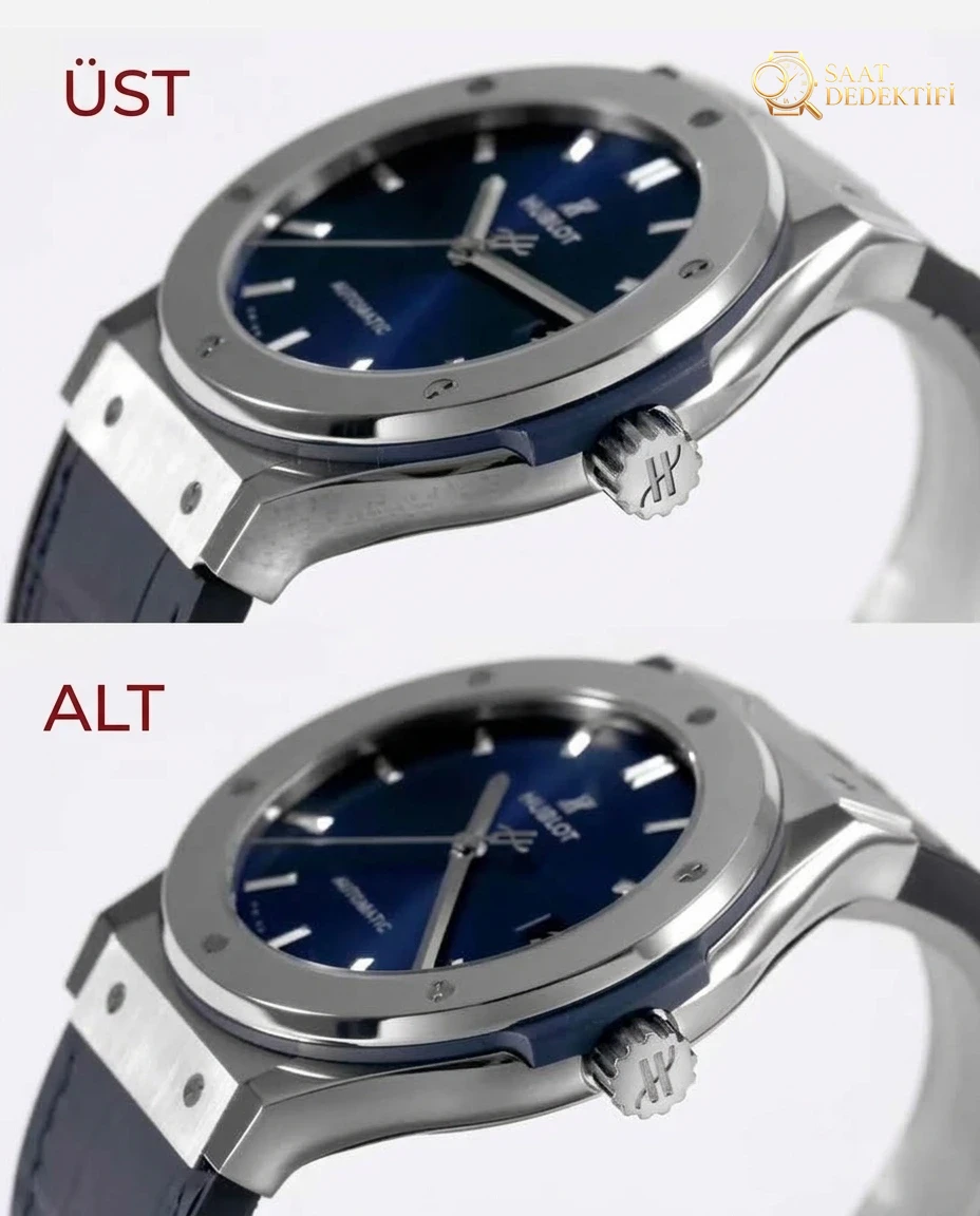 Karşılaştırmalı inceleme: Hublot Classic Fusion serisi 511.NX.7170.LR kol saati - Bilezik, Toka ve Klips Mekanizması