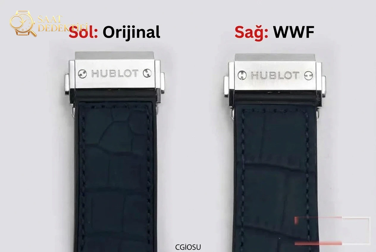 Karşılaştırmalı inceleme: Hublot Classic Fusion serisi 511.NX.7170.LR kol saati - Klips Kilidi ve Lazer Damgalar