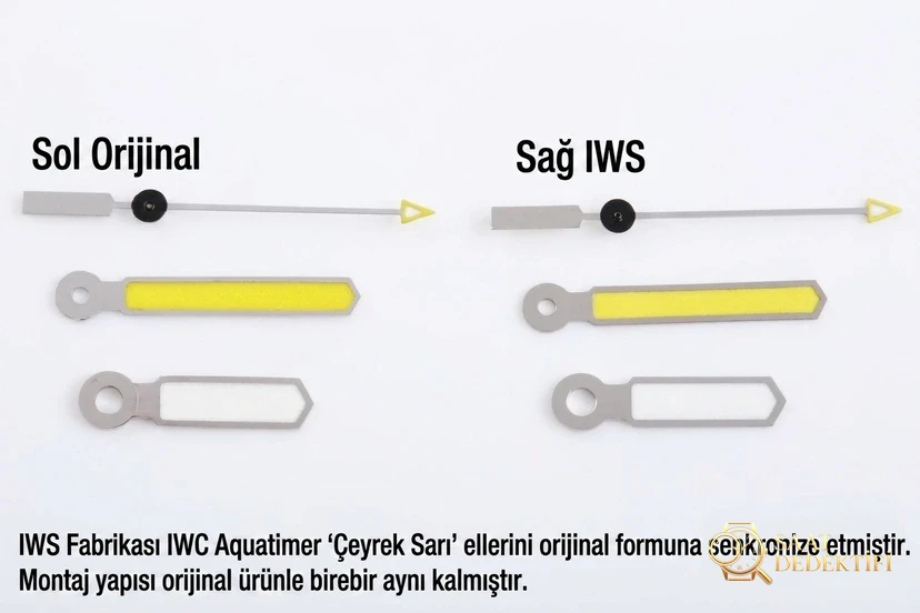 Karşılaştırmalı inceleme: IWS Factory [44 mm] IWC Aquatimer serisi IW356802 kauçuk kayışlı dalış saati - Kasa Profili ve Kurma Kolu İncelemesi