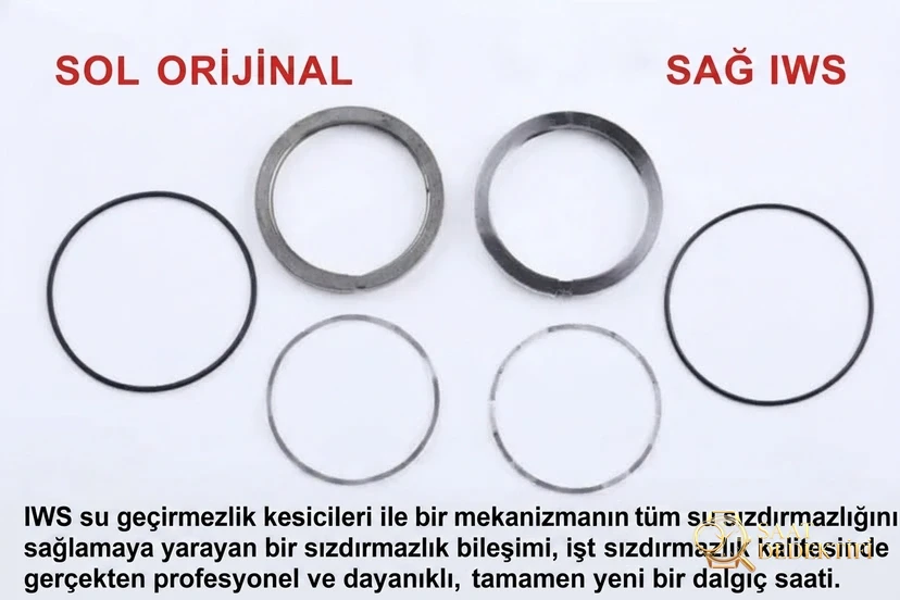 Karşılaştırmalı inceleme: IWS Factory [44 mm] IWC Aquatimer serisi IW356802 kauçuk kayışlı dalış saati - Bilezik, Toka ve Klips Mekanizması