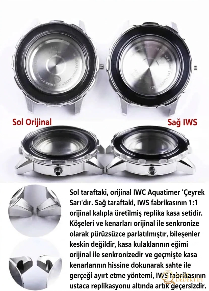 Karşılaştırmalı inceleme: IWS Factory [44 mm] IWC Aquatimer serisi IW356802 kauçuk kayışlı dalış saati - Fosfor ve Super-LumiNova Gece Görünümü