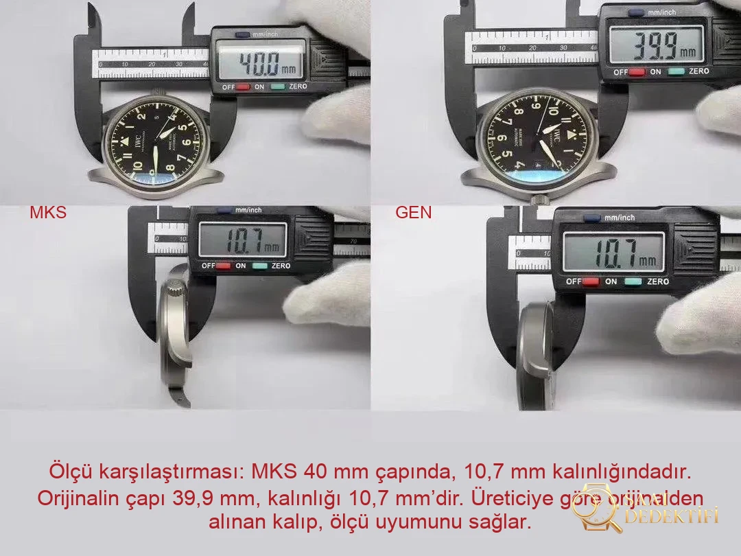 Karşılaştırmalı inceleme: MKS Factory IWC Pilot Mark XVIII IW327006 titanyum kasa kol saati - Makro Kadran ve İndeks İşçiliği