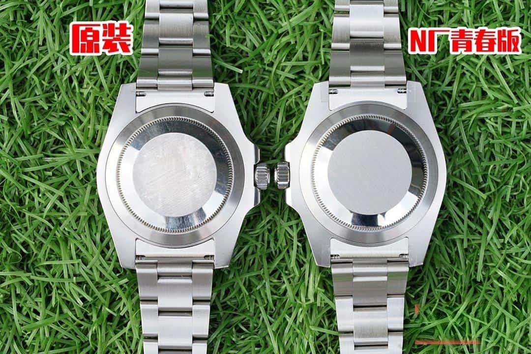 Karşılaştırmalı inceleme: N Factory Genç Sürüm Rolex Submariner serisi 116610LV-97200 yeşil kadran kol saati (Yeşil Su Hayaleti) — 27. fotoğraf