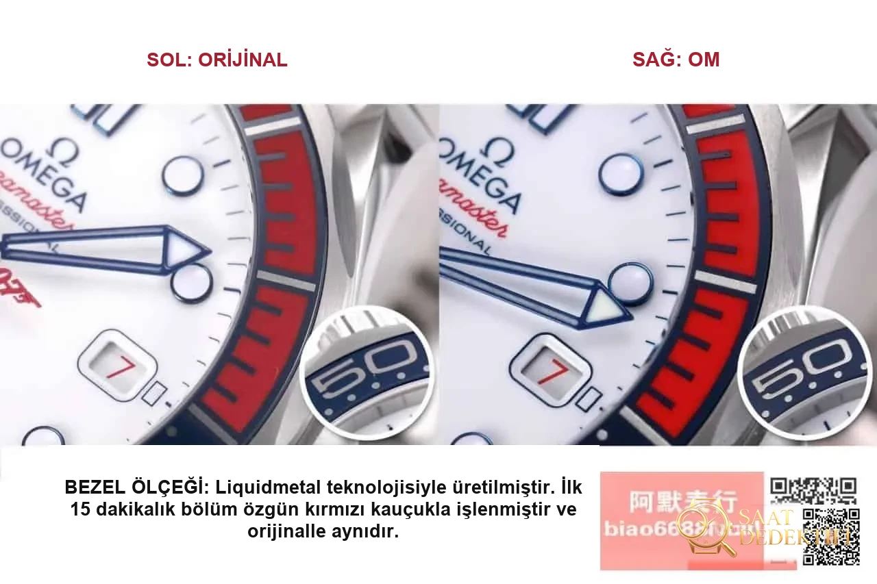 Karşılaştırmalı inceleme: OM Factory Omega Seamaster serisi 007 Commander 212.32.41.20.04.001 saat - Arka Kapak ve Mekanizma Detayı